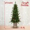 Edge Collections - 4' - Multicolor - Pre-lit Slim Christmas Tree for Outdoor Decor - 1 Piece